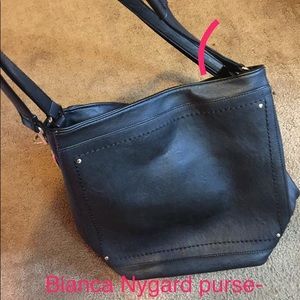 Bianca Nygard large black purse